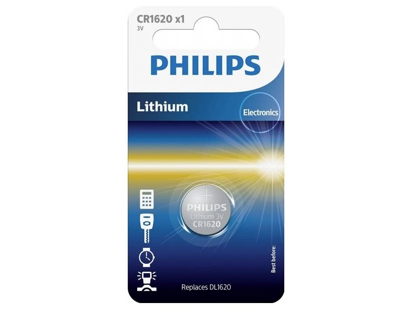 Philips Lithium 3.0V Knopfzelle Cr1620