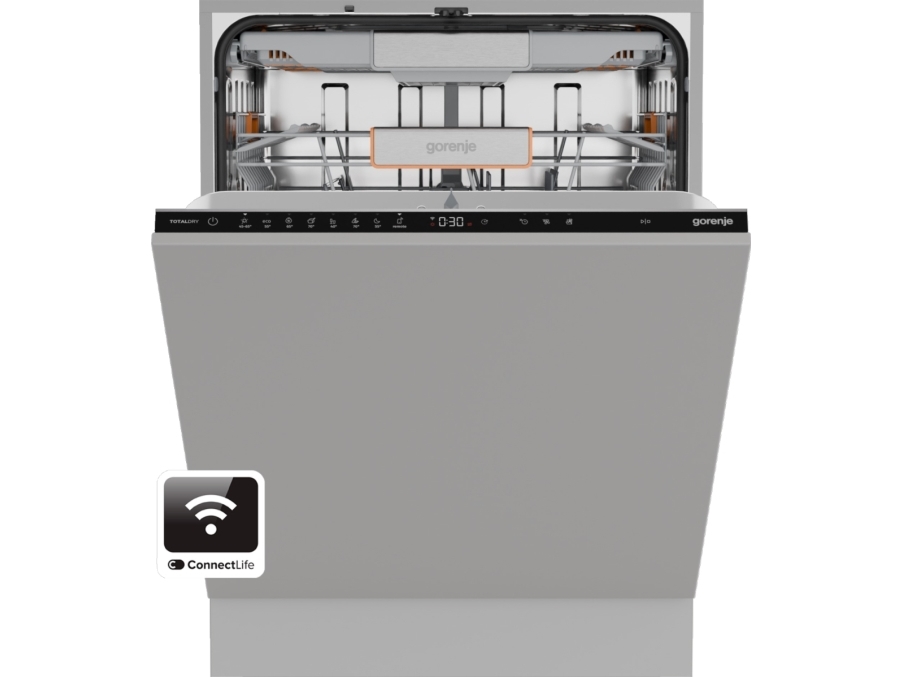 Gorenje G600 ULTRA16BWIFI, Täysin integroitu, Kokonaiskoko (60 cm), Kosketus, 16 paikkoja, A, 38 dB