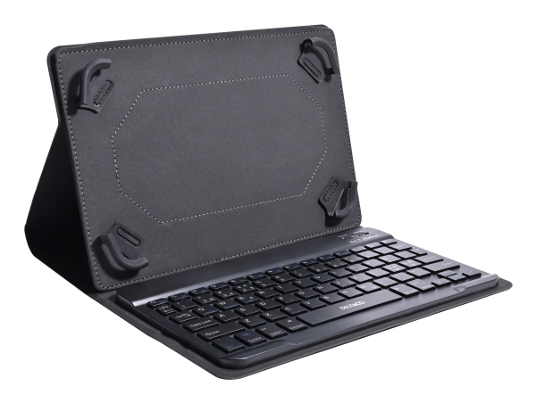 Deltaco Tb-138 - Tastatur Og Folioetui - Bluetooth - Nordisk - Sort Tastatur, Sort Etui