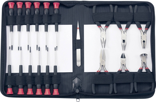 Basetech 814583 Elektriker Werkzeug Set In Tasche Mit 19 Teilen