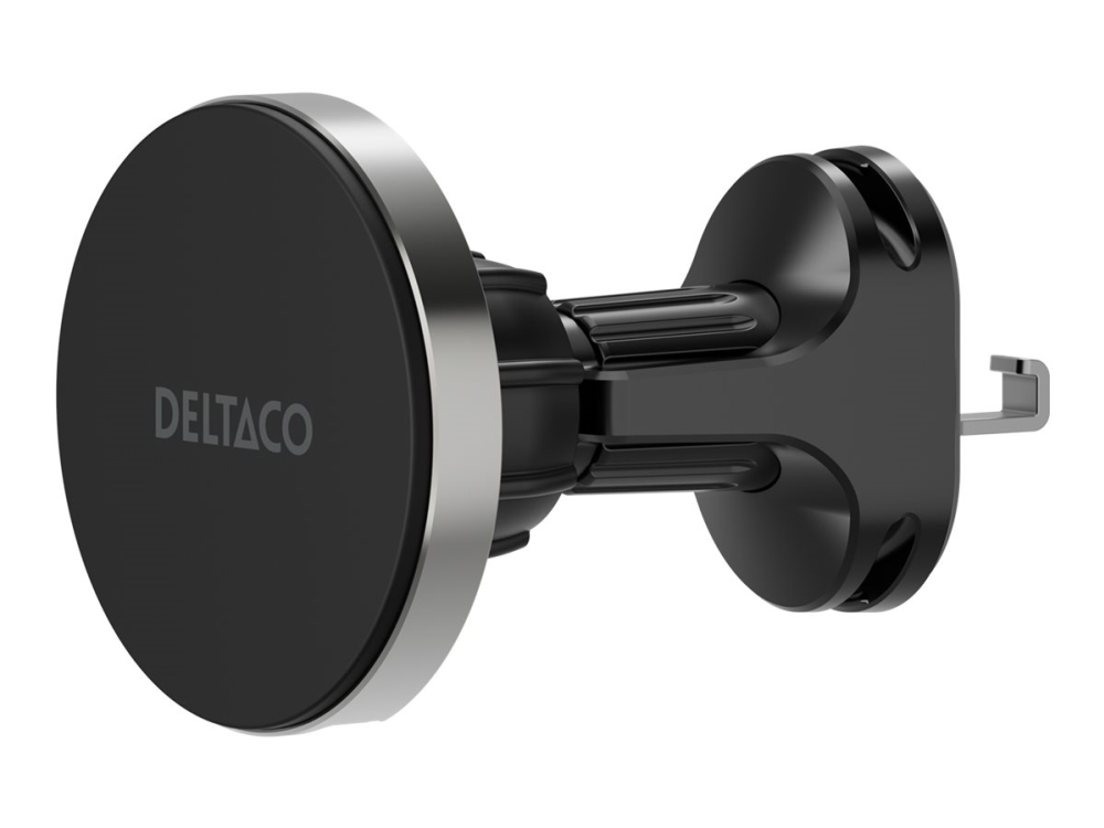 DELTACO - Trådlös laddningshållare för bil - magnetisk - 15 Watt - Fast Charge - svart | Tele & GPS - Batteri & Laddare - Billaddare | GameStuff