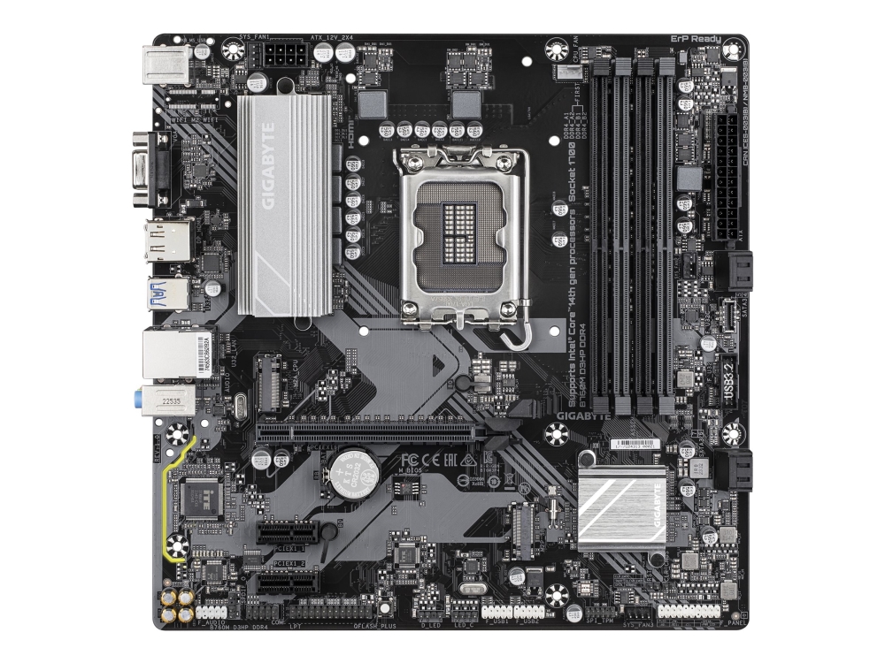 Gigabyte B760m D3hp Ddr4 Motherboard - Unterstützt Intel Core 14. Generation Cpus, 4+1+1 Phasen Digital Vrm, Bis Zu 5333Mhz Ddr4 (Oc), 2Xpcie 4.0 M.2