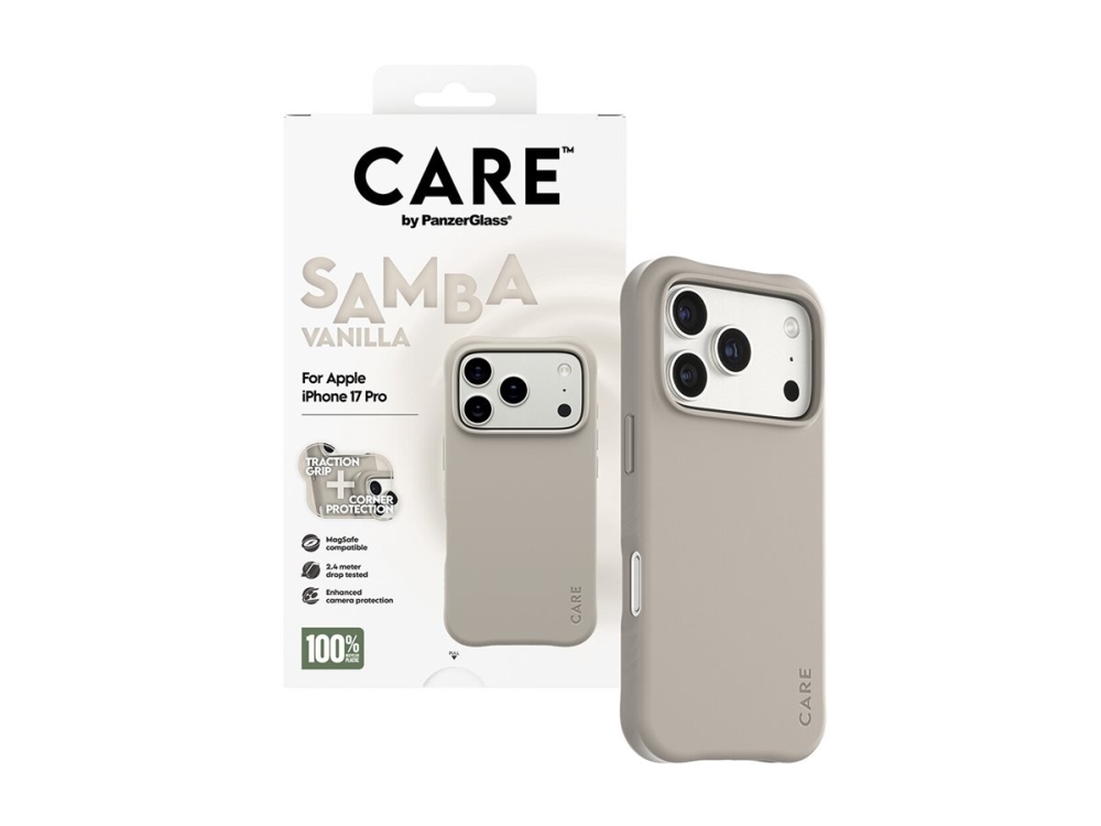 Panzerglass Care By Samba Case Vanilla M. Magsafe Iphone 17 Pro, Cover, Apple, Apple - Iphone 17 Pro, Beige