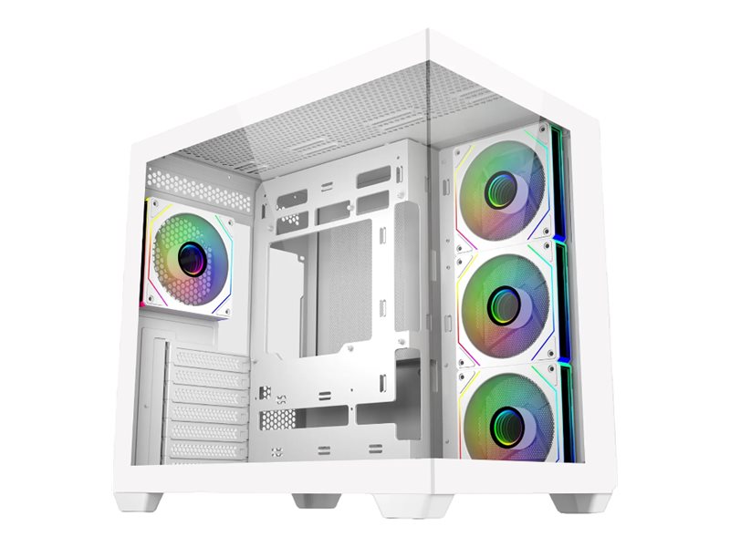Cooler Master Elite 681, Midi Tower, Pc, Weiß, Atx, Itx, Micro Atx, Stahl, Gehärtetes Glas, Gaming