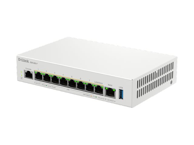 D-Link DBR-600-P/B, Ethernet WAN, 2.5 Gigabit Ethernet, Valkoinen