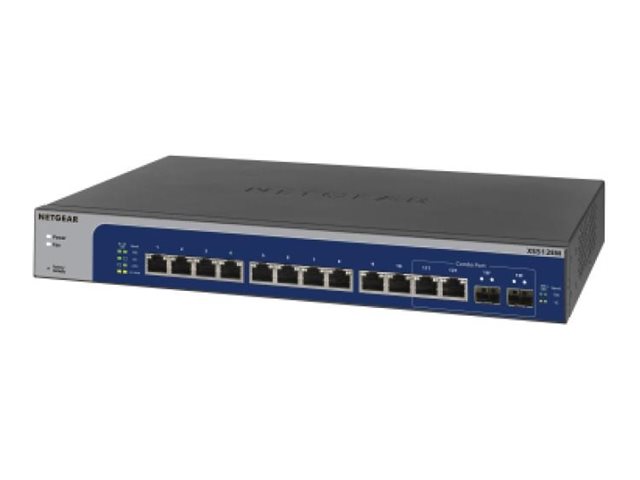 Netgear Plus Xs512em - V2 - Switch - L3 - Smart X 100/1000/2.5G/5G/10Gbase-T X Kombo 10 Gigabit Sfp+ - Desktop, Monterbar På Stativ - For Netgear Agm