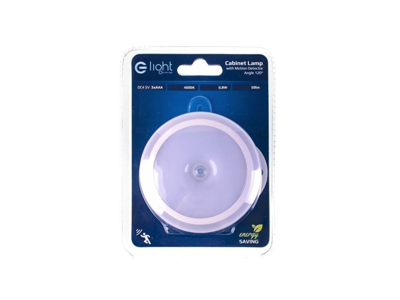E-LIGHT möbelbelysning 0,8W 50LM 4000K 3xAAA | Ljuskällor - LED | GameStuff