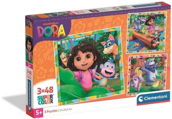 Clementoni Toy Puzzle 3X48 Dora The Explorer 25078 |