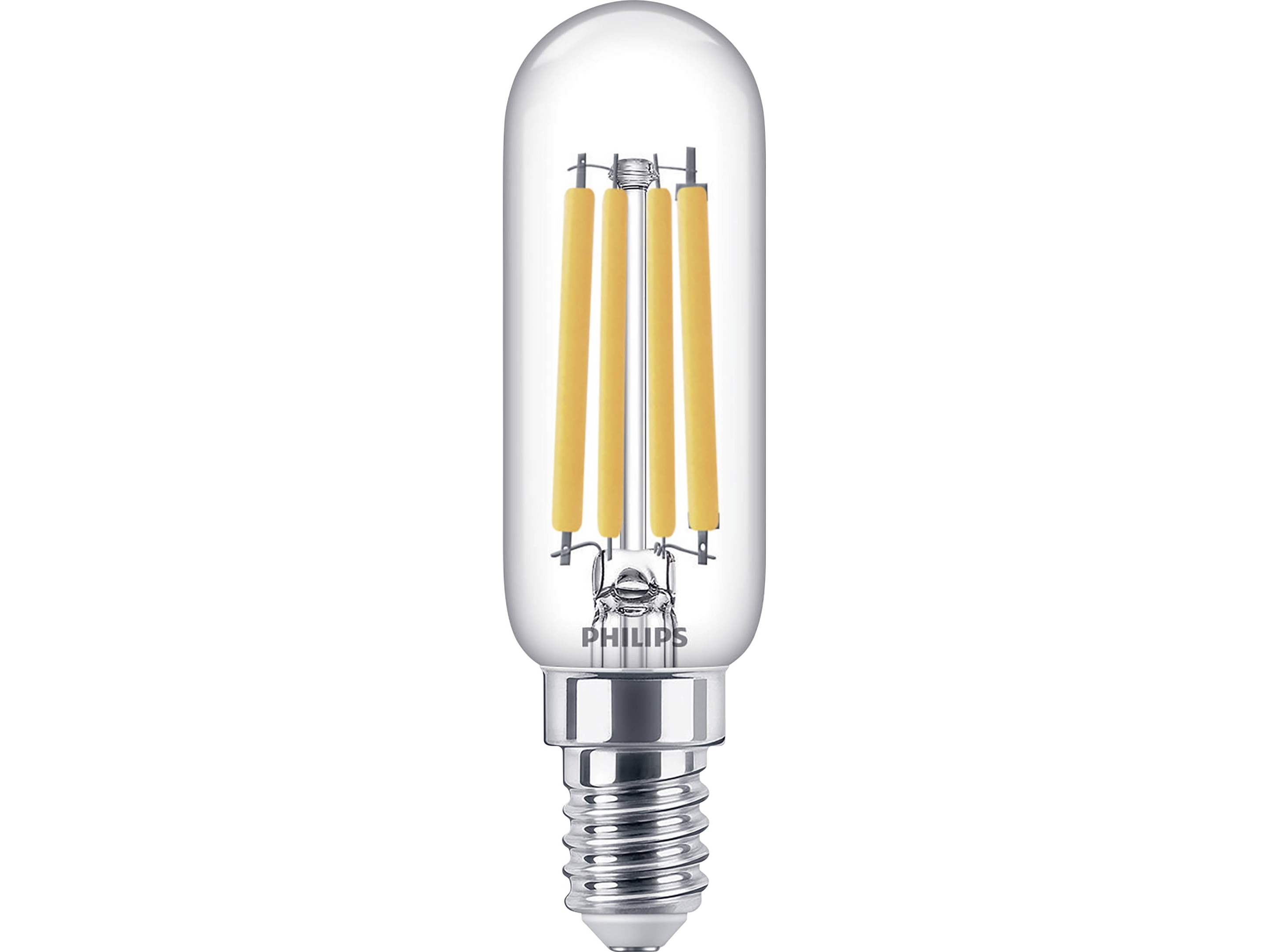 Philips Filament-Lampe, Transparent, 60W T25 E14, 6,5 W, 60 W, E14, 806 Lm, 15000 H, Warmweiß
