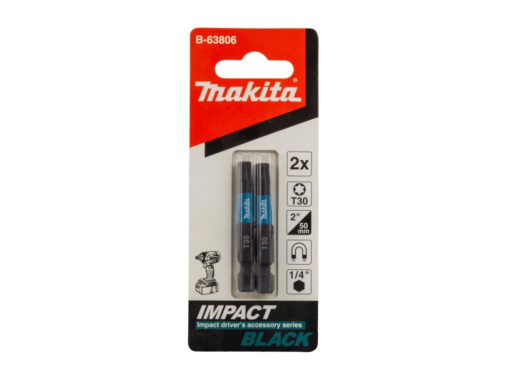 Makita B-63806, 2 Stück(E), Torx, T30, Stahl, 50 Mm