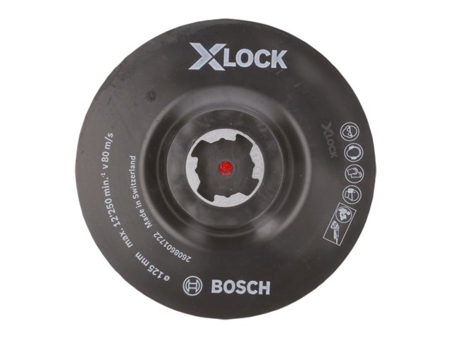 Bosch 2 608 601 722, Stützpolster, Bosch, 12,5 Cm, Schwarz, 12250 Rpm, Kunststoff