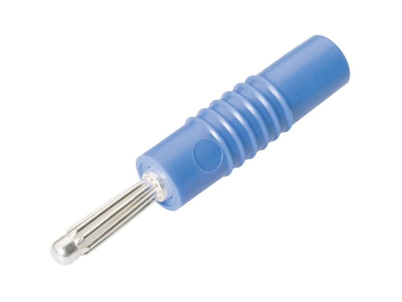 Schnepp S 4000 L Bananstik Stik, lige Stift-diameter: 4 mm Blå 1 stk
