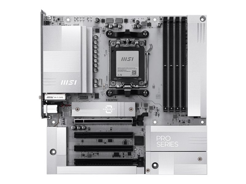 Msi Am5 Pro B850m-A Wifi Pz M-Atx, Amd, Socket Am5, Amd Ryzen 7000 Series, Amd Ryzen 8000 Series, Amd Ryzen 9000 Series, Socket Am5, Ddr5-Sdram, 256