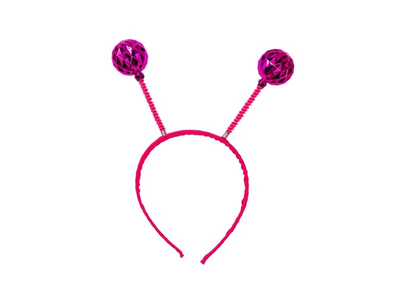 Rosa hårband med antenner | Leksaker - Rollek - Kostym tillbehör | GameStuff