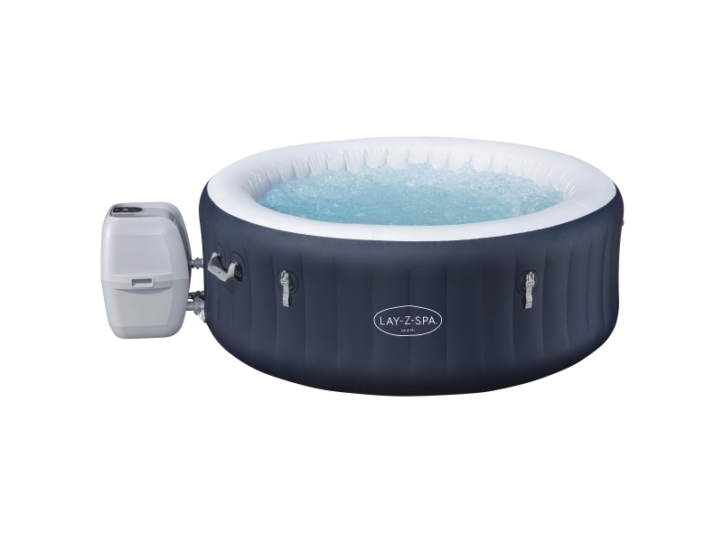 Bestway Lay-Z-Spa 6001C, 669 L, 4 person(er), Rund, Boble/Jet massage, ABS, Polyethylenterephthalatfolie (PET), Polyvinylchlorid (PVC), Blå, Hvid | Trädgården - Pools & Vatten spel - Uppblåsbara spa bad | GameStuff