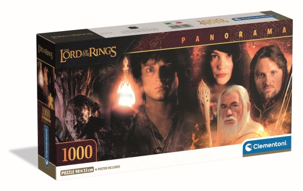 Puslespil Panorama The Lord Of The Rings, 1000 Brikker