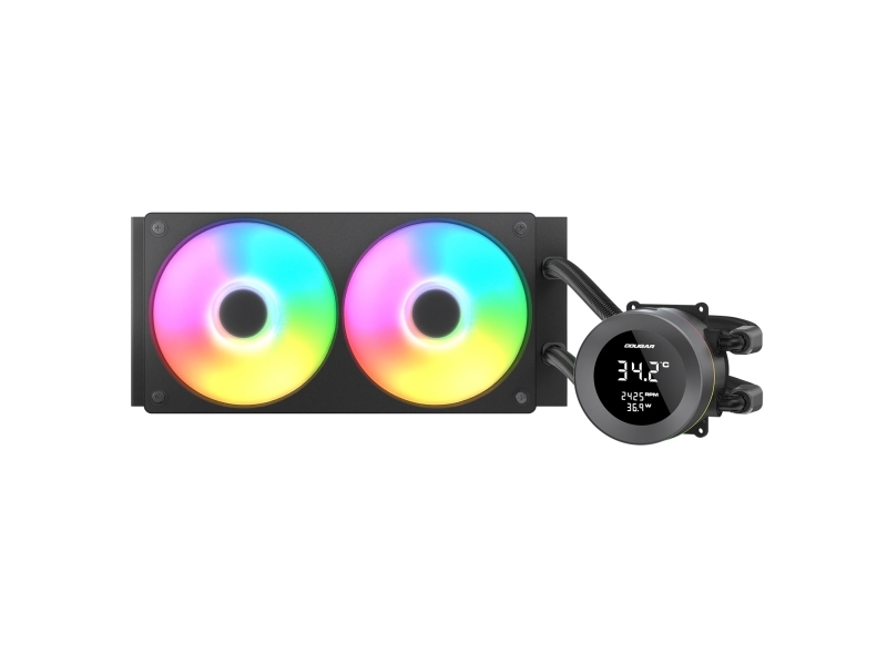Cougar Cpu Wasserkühlung Poseidon Vistek 240 Argb Schwarz (Cgr-Psdvargb-B-240)