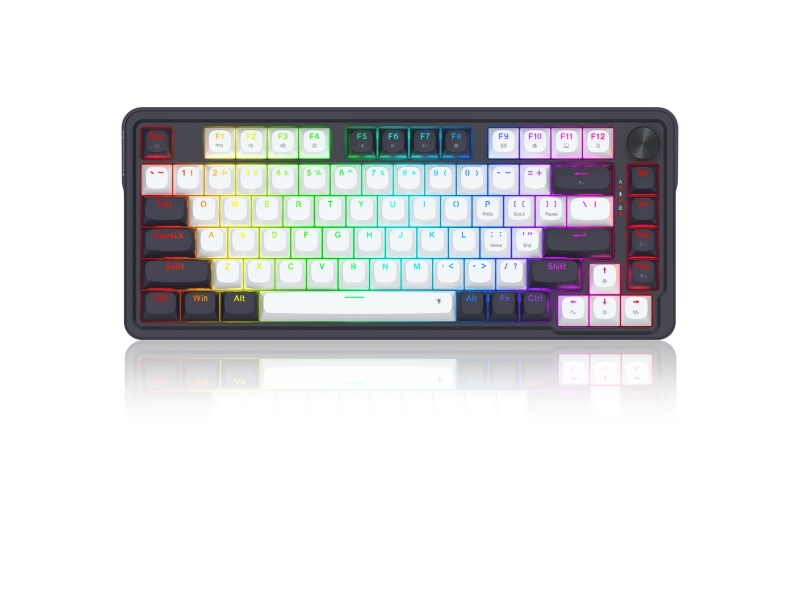 REDRAGON K673WB-RGB-M, Ledningsført, USB, Magnetic-mechanical key switch, Sort