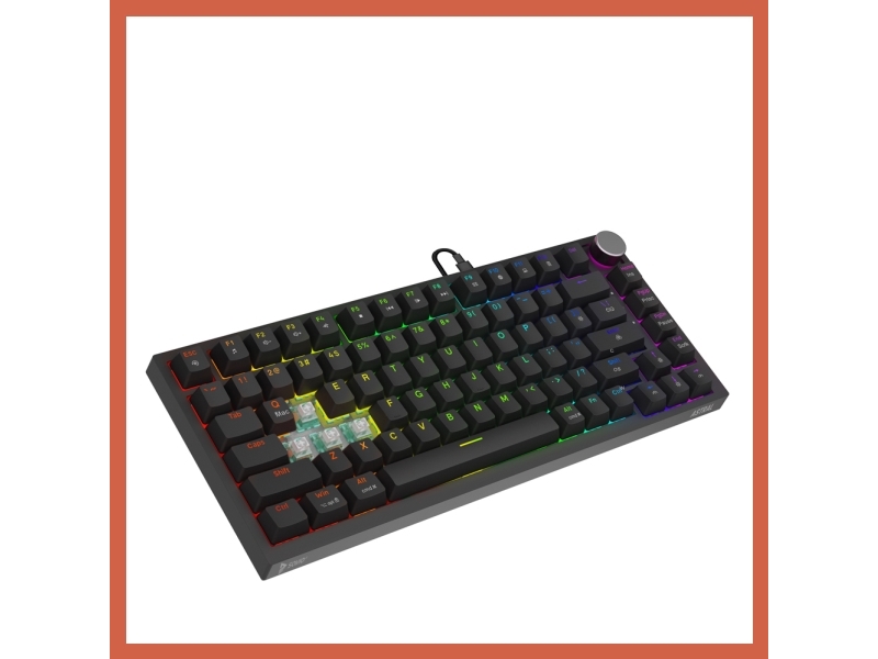 Savio Astral Black Jade Gaming Usb Qwerty Tastatur American International Schwarz