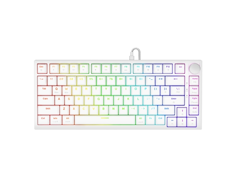 Savio Astral White Jade Gaming Usb Qwerty Tastatur American International Weiß