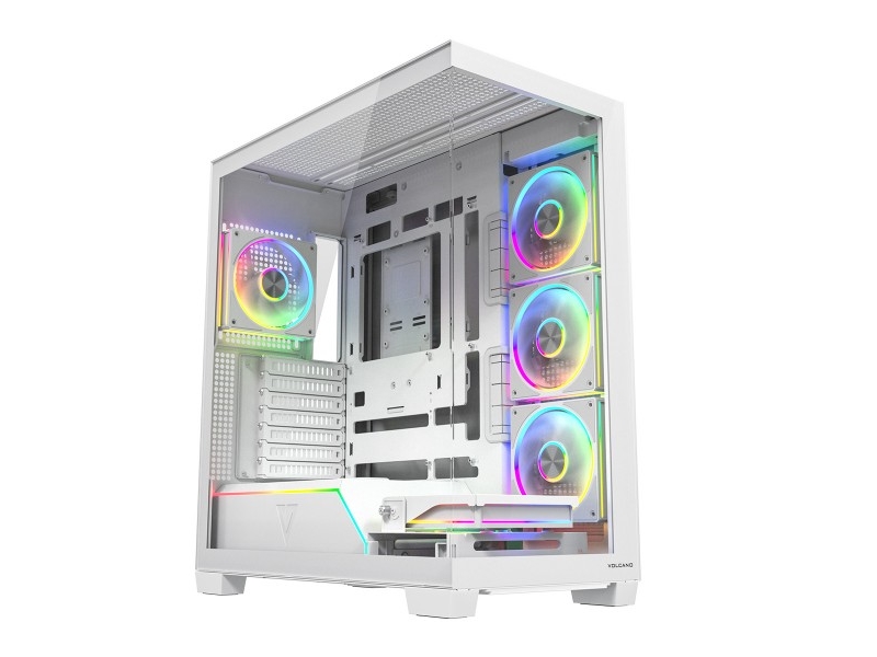 Modecom Obudowa Pc Volcano Stellar Plus Argb Midi 5F Balta