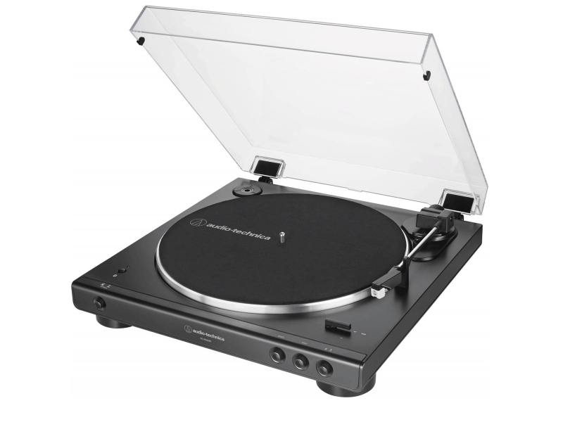 Audio-Technica AT-LP60XBT, Bæltedrevet pladespiller, Fuld automatisk, Sort, Aluminium, 33 1/3,45 rpm, 33 1/3,45 rpm