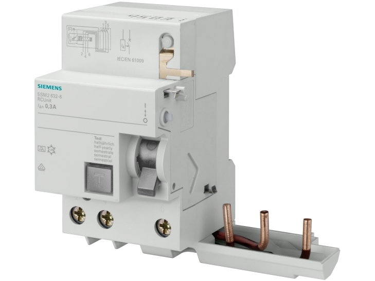 Siemens 5Sm24356 Rcd-Block A 63 A 0,1 A 400 V