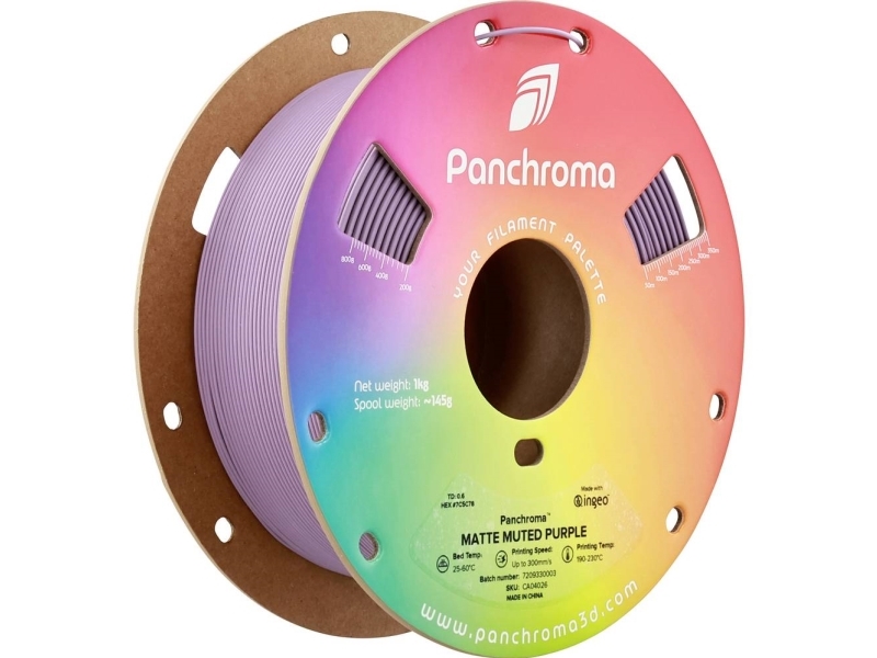 Polymaker Panchroma Pla Matte Muted 1.75Mm 1Kg - Muted Violetinė