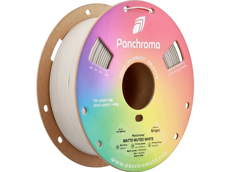 Polymaker Panchroma Pla Matte Muted 1.75Mm 1Kg - Muted Baltas