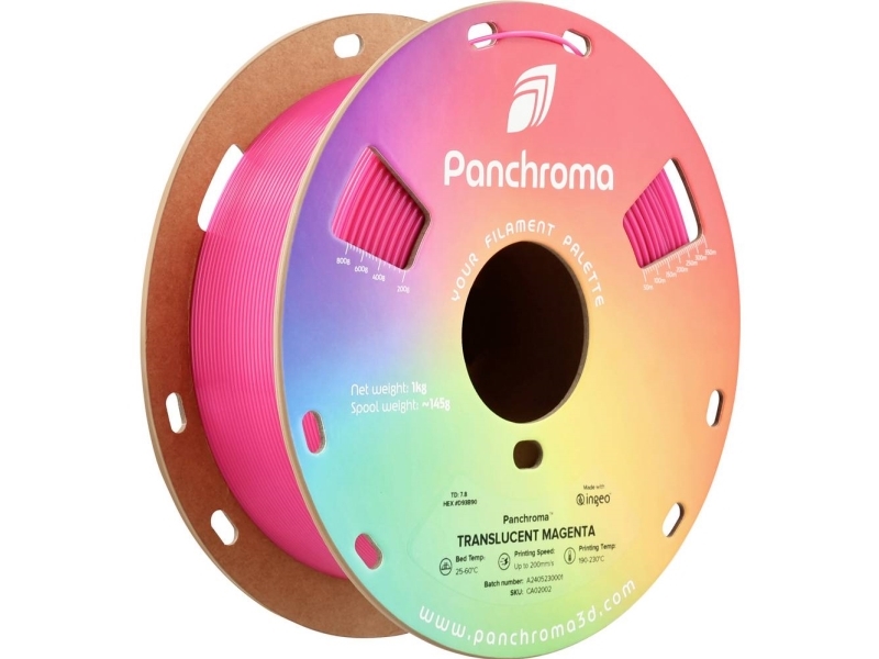 Polymaker Panchroma Pla Translucent 1.75Mm 1Kg - Translucent Magenta