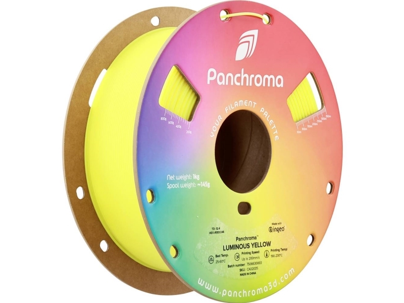 Polymaker Panchroma Pla Luminous 1.75Mm 1Kg - Luminous Geltona