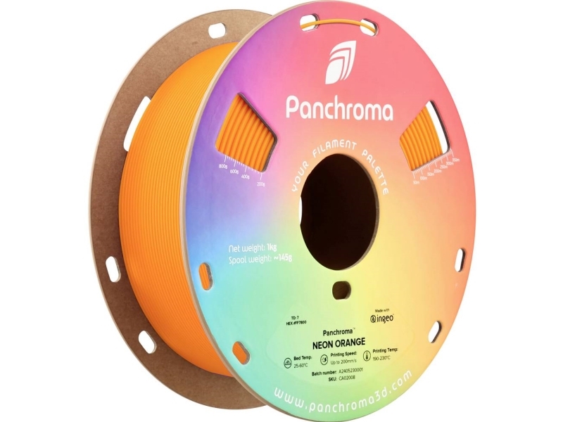 Polymaker Panchroma Pla Neon 1.75Mm 1Kg - Neon Oranžinis