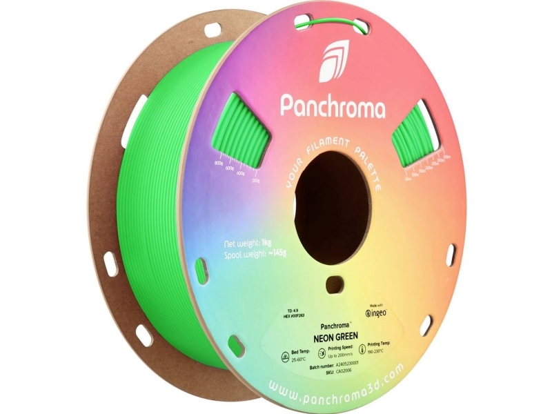 Polymaker Panchroma Pla Neon 1.75Mm 1Kg - Neon Žalias