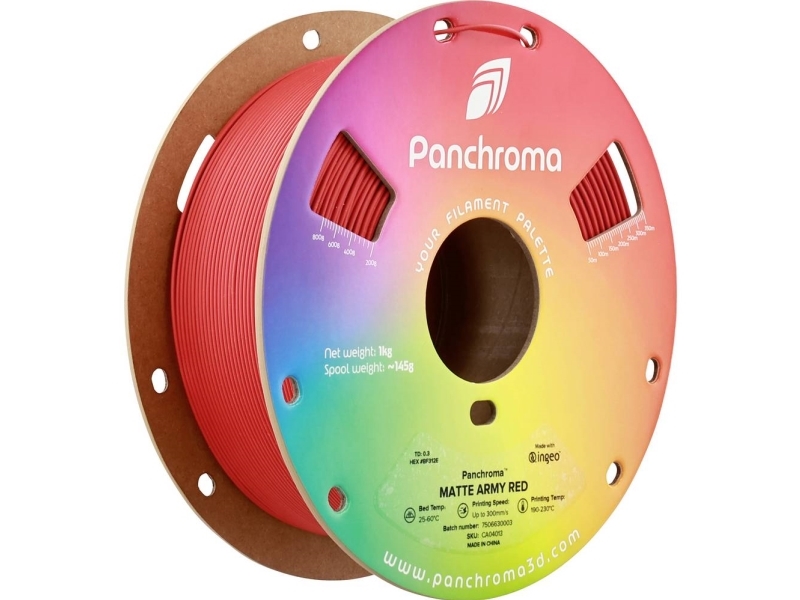 Polymaker Panchroma Pla Matte Army 1.75Mm 1Kg - Army Raudona