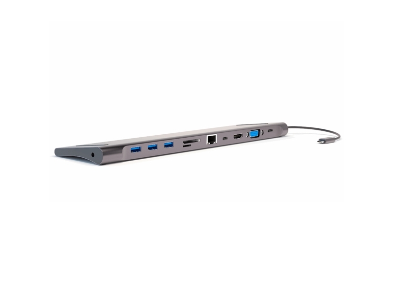 4Smarts 11In1, Usb 3.2 Gen 1 (3.1 Gen 1) Type-A + Type-C, 10,100,1000 Mbit/S, Grau, Microsd (Transflash), Sd, 3.5Mm, Hdmi, Rj-45, Usb 2.0, Usb 3.2 Ge