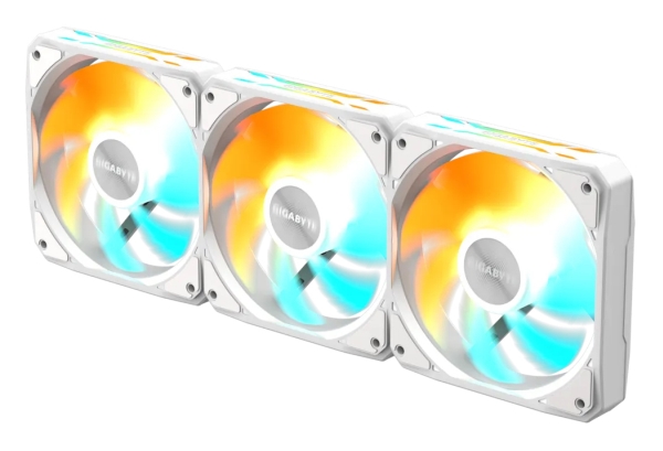 Gigabyte Gp-Gbt Ezfan1203 Ice, Ventilator, 12 Cm, 500 Rpm, 2200 Rpm, Weiß