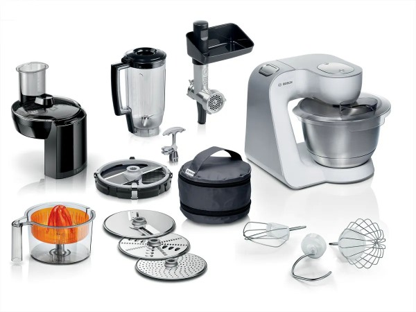 Bosch MUM 58251 Serie 4 foodprocessor1000W 7 hastigheder 3,9l Ed-skål (MUM58251)
