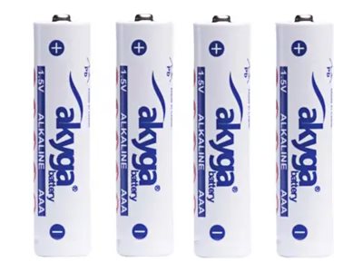 Akyga - Batteri - 1,5V 4 x AAA / LR03 - alkaliskt - 1300 mAh | EL Artiklar - Batteri - AAA-batterier | GameStuff
