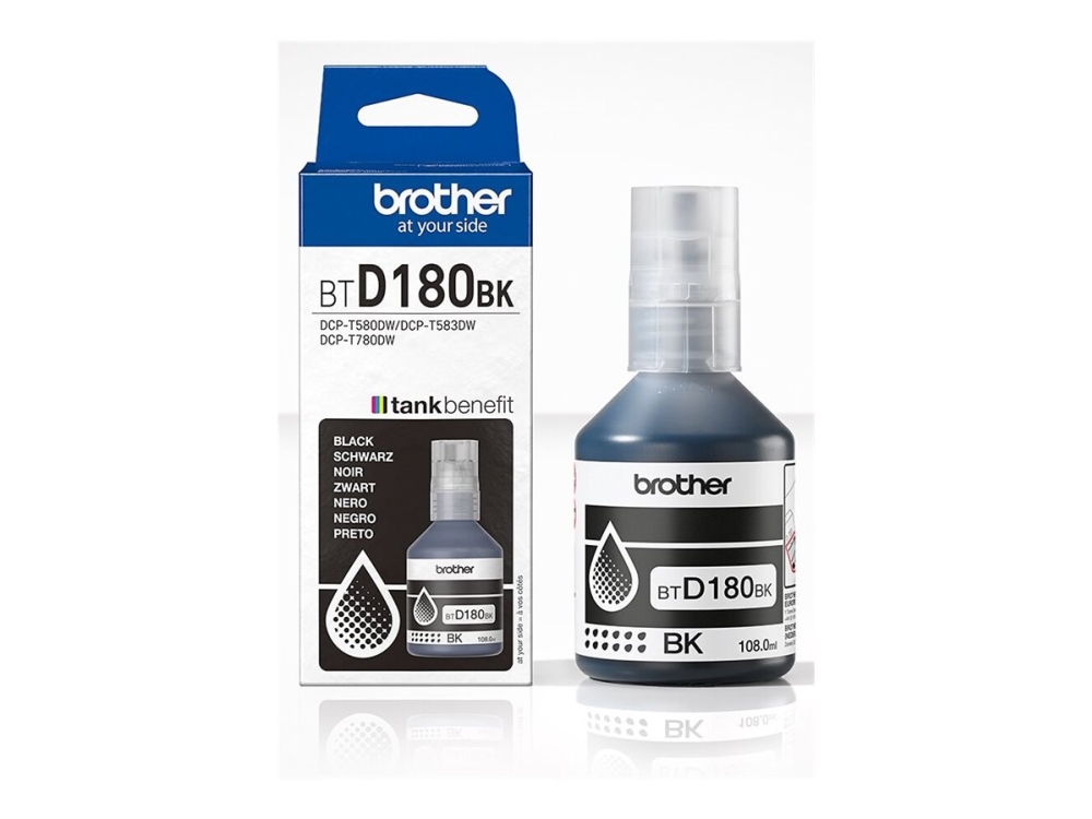 Brother BTD180BK - Svart - Original - Bläckpåfyllning - för Brother DCP-T580DW | Skrivare - Bläck, toner & förbrukningsvaror - Bläck | GameStuff