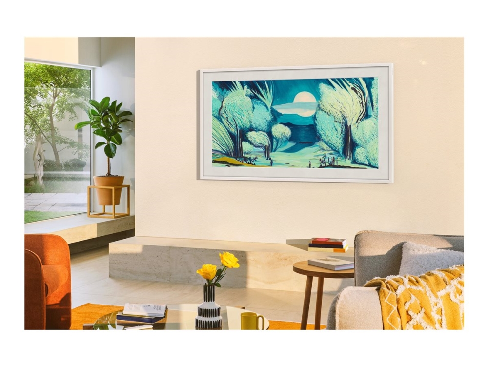 Samsung The Frame 55" 4K Vision Ai Smart Tv (2025), 139,7 Cm (55"), 3840 X 2160 Pixel, Qled, Smart-Tv, Wlan, Schwarz