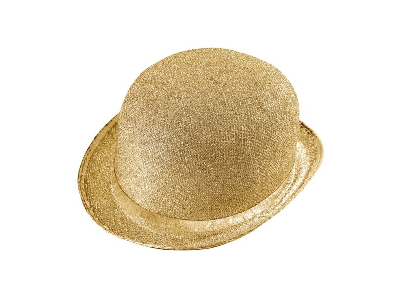 Goldener Bowlerhut Mit Glitzer