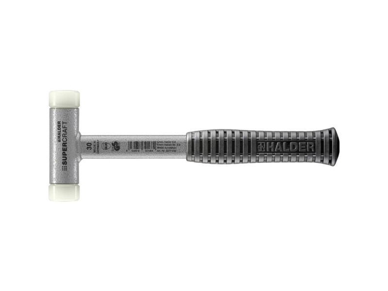 Halder Supercraft 3377.030 Gummihammer Ergonomischer Griff, Hart 585 G 295 Mm 1 Stück