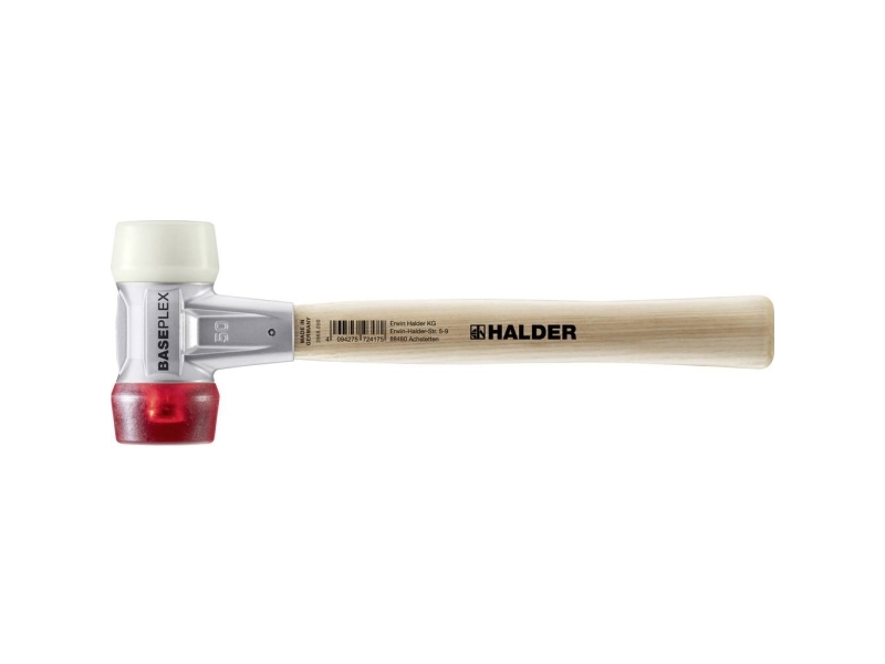Halder Baseplex 3968.050 Gummihammer Ergonomisk Greb, Hård 940 G 340 Mm 1 Stk