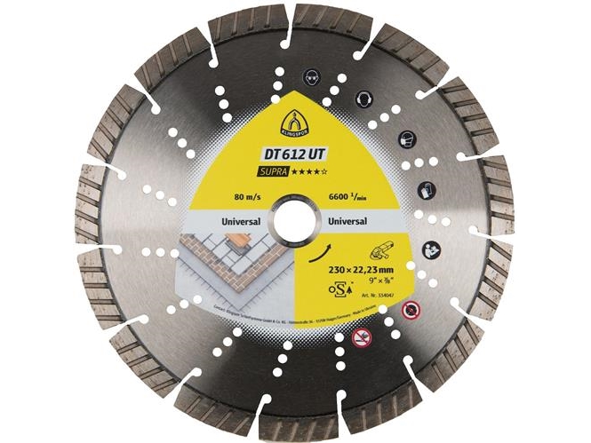 Deimantinis pjovimo diskas Klingspor DT 612 UT Supra  230x2,6x22,23 mm