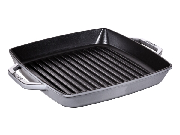Staub 40511-684-0, Rektangulær, Bradepande, Sort, Grå, Emalje, 240 °C, Støbejern