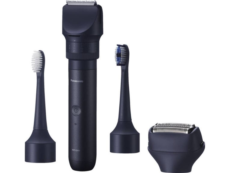Panasonic X-Shape Travel, Våd og tør, Batteri, Blå
