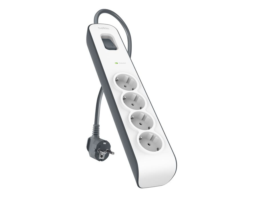 Belkin Bsv400vf2m-V2, 525 J, 4 Ac-Ausgänge, Typ F, 250 V, 50 Hz, 16 A