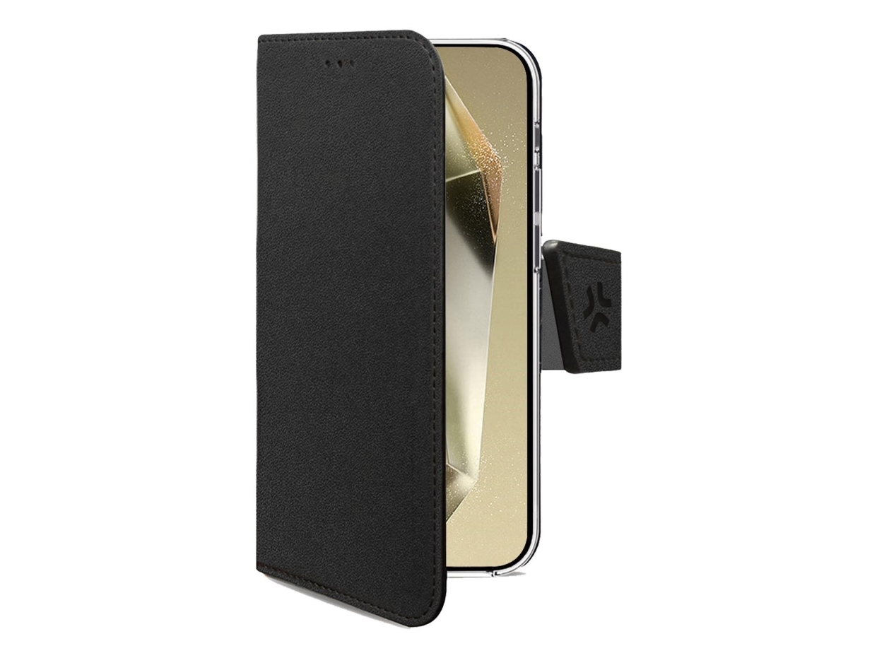 Celly Wally, Tegnebogsetui, Samsung, Galaxy S25 Ultra 5G, Galaxy S25 Ultra 5G Enterprise Edition, 17,5 Cm (6.9"), Sort