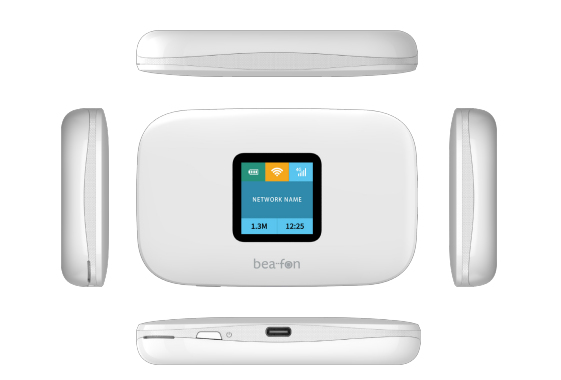 Beafon Mr2_Eu001w, Wi-Fi 4 (802.11N), Enkelt Band (2,4 Ghz), 4G, Hvid, Bærbar Router