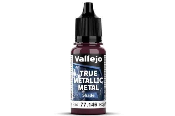 True Metallic Shade Ruby Red 18 ml | Radiostyrd - Tillbehör - Airbrush, färger, dekor | GameStuff